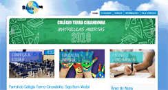Desktop Screenshot of colegioterracirandinha.com.br